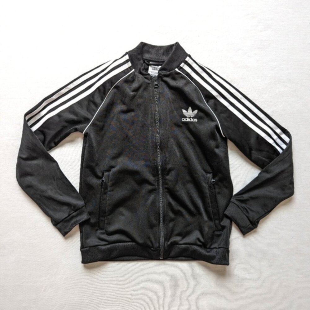 Adidas prime green black zip up sweatshirt kids youth size Small